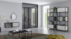 Regał inspirowany Mondrianim